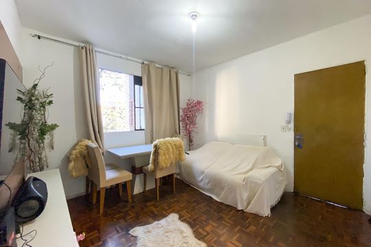 Sala de apartamento para alugar com 2 quartos, 70m² em Tirol, Contagem