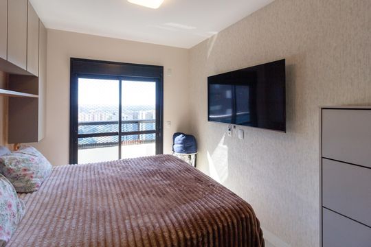 Quarto 3 suíte de apartamento à venda com 3 quartos, 89m² em Vila Augusta, Guarulhos