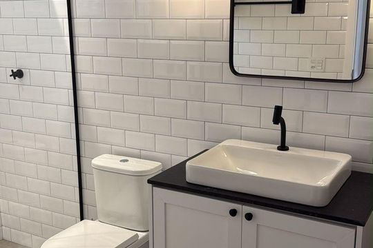 Banheiro de apartamento à venda com 1 quarto, 60m² em Campos Elíseos, São Paulo