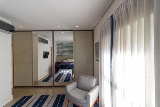 Suíte 01 de apartamento para alugar com 2 quartos, 103m² em Jardim Madalena, Campinas