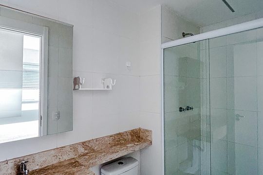 Banheiro da Suíte de apartamento à venda com 2 quartos, 51m² em Chácara Santo Antônio (zona Leste), São Paulo