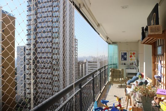 Varanda da Sala de apartamento à venda com 3 quartos, 134m² em Alto da Lapa, São Paulo