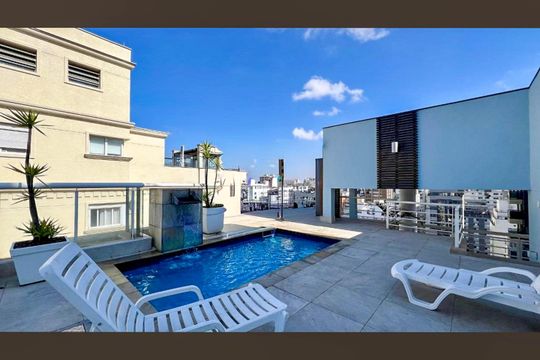Área Comum - Piscina de apartamento para alugar com 1 quarto, 40m² em Cerqueira César, São Paulo