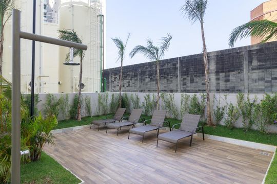 Área comum de apartamento para alugar com 1 quarto, 37m² em Jardim Caravelas, São Paulo