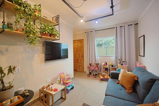 Sala de casa de condomínio à venda com 2 quartos, 65m² em Vila Ré, São Paulo