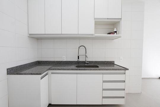 Cozinha de apartamento à venda com 3 quartos, 68m² em Palmeiras, Belo Horizonte