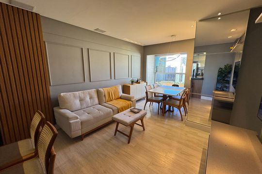 Sala de apartamento à venda com 3 quartos, 77m² em Águas Claras, Brasília