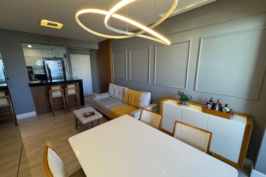 Sala de apartamento à venda com 3 quartos, 77m² em Águas Claras, Brasília