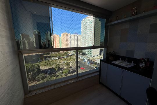 Varanda de apartamento à venda com 3 quartos, 77m² em Águas Claras, Brasília