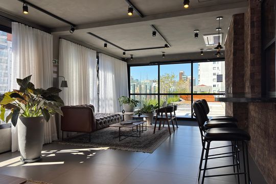 Área comum - Salão de festas de kitnet/studio para alugar com 1 quarto, 21m² em Cerqueira César, São Paulo
