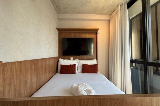 Studio de kitnet/studio para alugar com 1 quarto, 21m² em Cerqueira César, São Paulo