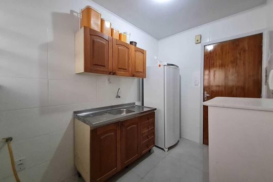 cozinha de apartamento para alugar com 1 quarto, 50m² em Ouro Branco, Novo Hamburgo