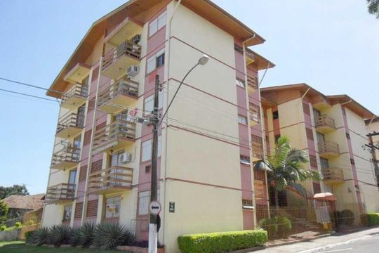 fachada de apartamento para alugar com 1 quarto, 50m² em Ouro Branco, Novo Hamburgo