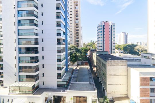 Varanda - Vista de apartamento para alugar com 1 quarto, 34m² em Jardim Santo Amaro, São Paulo
