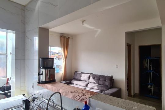 Cozinha de apartamento à venda com 2 quartos, 63m² em Jardim Cocaia, Guarulhos