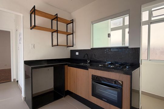 Cozinha e Área de Serviço de apartamento para alugar com 2 quartos, 60m² em Boqueirão, Santos