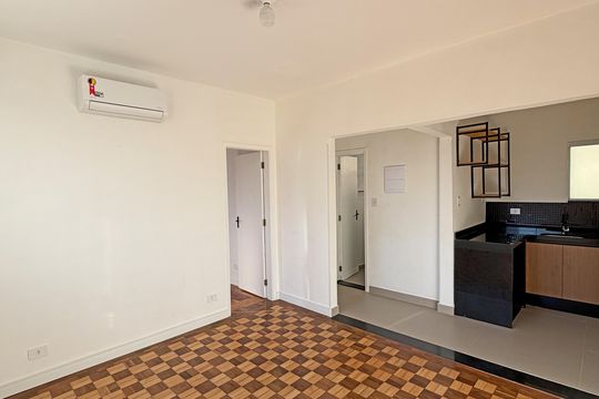 Sala de apartamento para alugar com 2 quartos, 60m² em Boqueirão, Santos