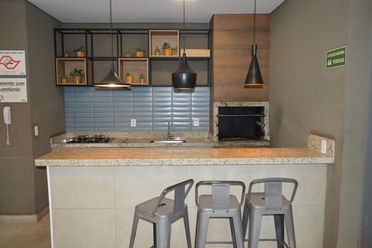 Área comum - Churrasqueira de apartamento para alugar com 2 quartos, 60m² em Chácaras Pedro Corrêa de Carvalho, Ribeirão Preto