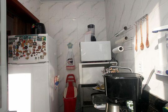 Cozinha de apartamento à venda com 1 quarto, 35m² em Centro Histórico, Porto Alegre