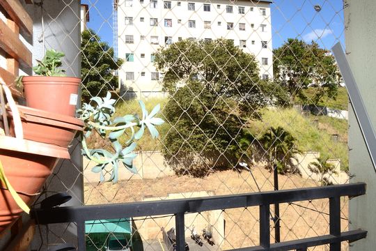 Varanda da Sala de apartamento à venda com 2 quartos, 47m² em Pousada Santo Antonio, Belo Horizonte