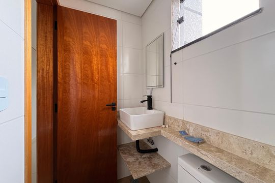 Banheiro de apartamento para alugar com 2 quartos, 91m² em Parque das Nações, Santo André