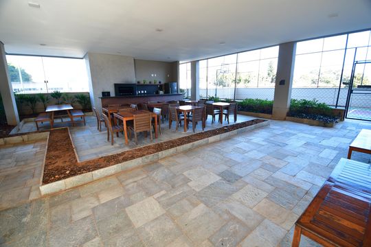 Área comum - Churrasqueira de apartamento para alugar com 2 quartos, 67m² em Jardim Brasil, Campinas