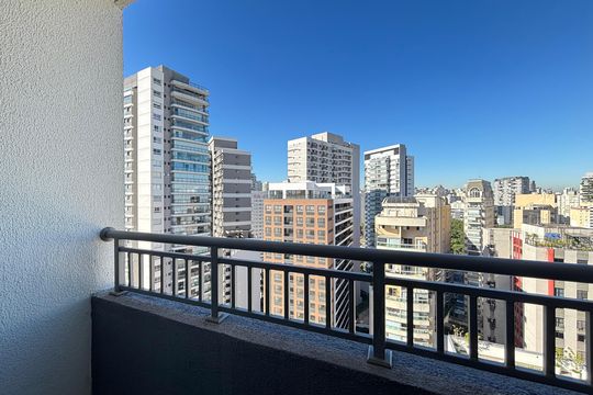 Varanda de apartamento para alugar com 1 quarto, 25m² em Vila Nova Conceição, São Paulo