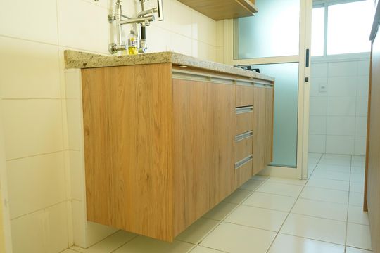 Cozinha de apartamento para alugar com 3 quartos, 68m² em Vila Carrão, São Paulo