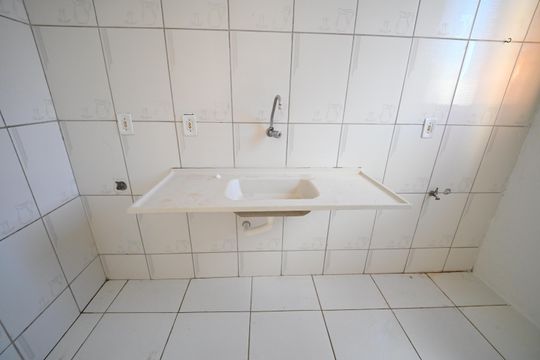 Cozinha de apartamento à venda com 2 quartos, 45m² em Condomínio Resindencial Marata, Goiânia