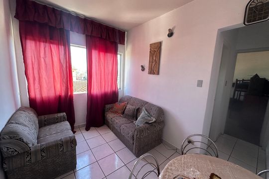 Sala de apartamento para alugar com 1 quarto, 60m² em Jardim Independencia, São Vicente