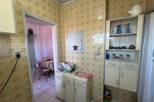 Cozinha de apartamento para alugar com 1 quarto, 60m² em Jardim Independencia, São Vicente