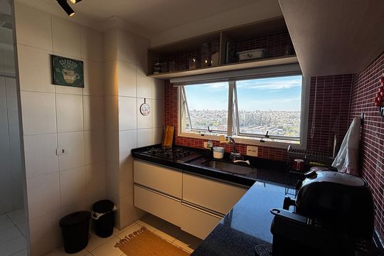Cozinha de apartamento à venda com 3 quartos, 89m² em Campestre, Santo André