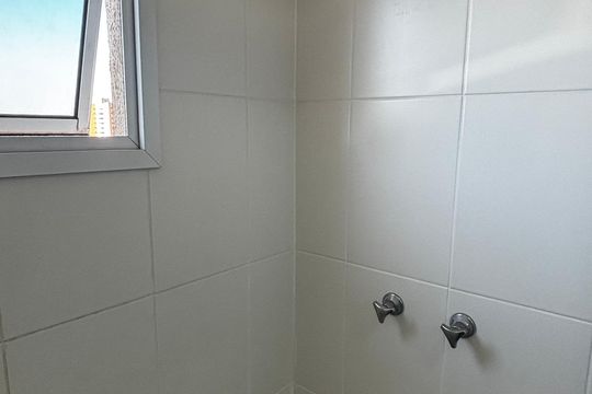 Banheiro de apartamento à venda com 3 quartos, 89m² em Campestre, Santo André