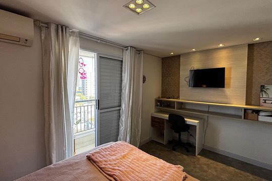 Suite de apartamento à venda com 3 quartos, 89m² em Campestre, Santo André
