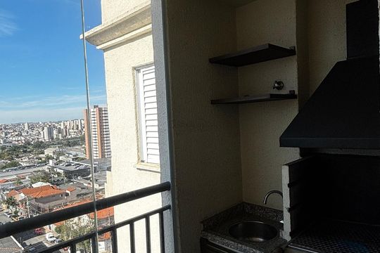 Sala - Sala de Jantar Varanda de apartamento à venda com 3 quartos, 89m² em Campestre, Santo André