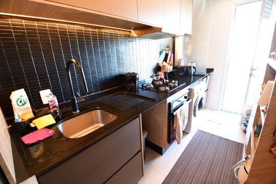 Cozinha de apartamento para alugar com 2 quartos, 73m² em Fazenda Santa Cândida, Campinas