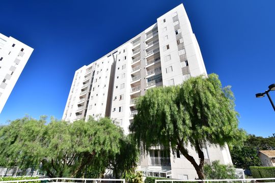 Fachada do bloco de apartamento para alugar com 2 quartos, 73m² em Fazenda Santa Cândida, Campinas