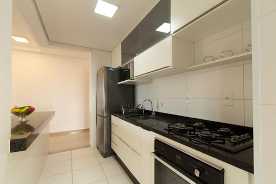 Cozinha de apartamento para alugar com 3 quartos, 85m² em Parque Campolim, Sorocaba