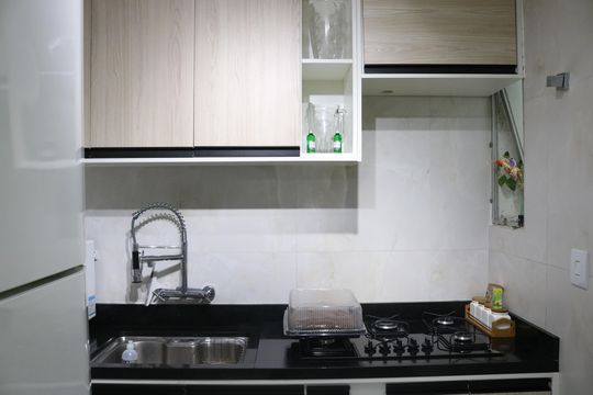 Cozinha de apartamento à venda com 2 quartos, 69m² em Pompeia, São Paulo