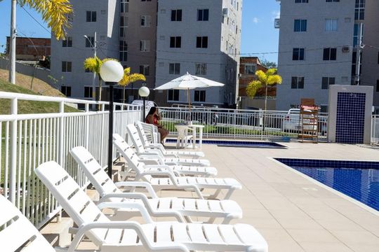 Área comum - Piscina de apartamento à venda com 2 quartos, 45m² em Campo Grande, Rio de Janeiro