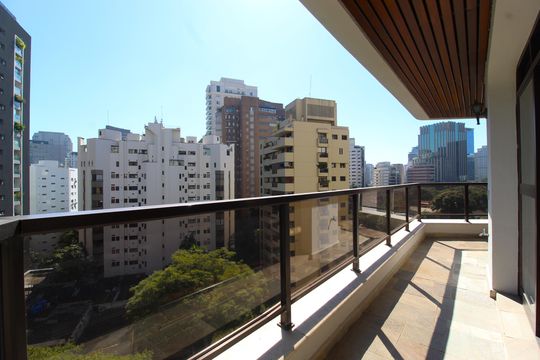 Varanda de apartamento para alugar com 3 quartos, 210m² em Itaim Bibi, São Paulo