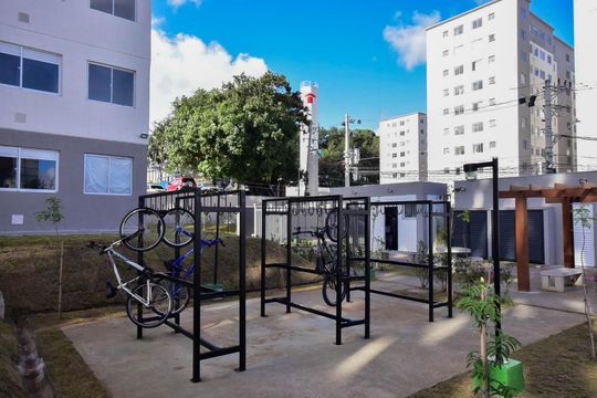 Bicicletário de apartamento à venda com 2 quartos, 32m² em Jardim Gilda Maria, São Paulo