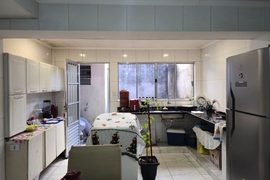 Cozinha de casa para alugar com 2 quartos, 72m² em Residencial Parque Cumbica, Guarulhos