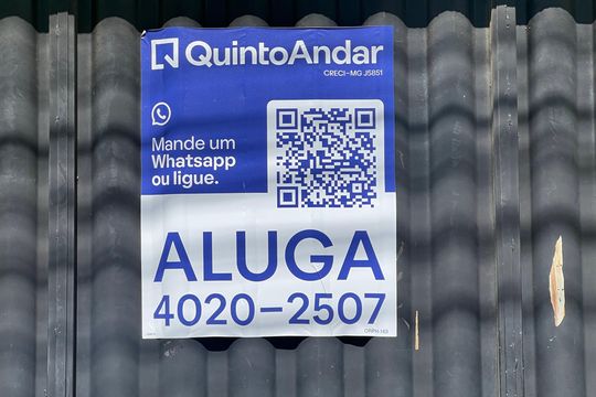 Placa  de apartamento para alugar com 2 quartos, 40m² em Parque Xangri-lá, Contagem