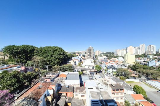 Sala - vista de kitnet/studio à venda com 1 quarto, 38m² em Vila Margarida, São Bernardo do Campo