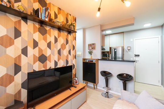 Sala  de apartamento para alugar com 2 quartos, 35m² em Vila Mira, São Paulo