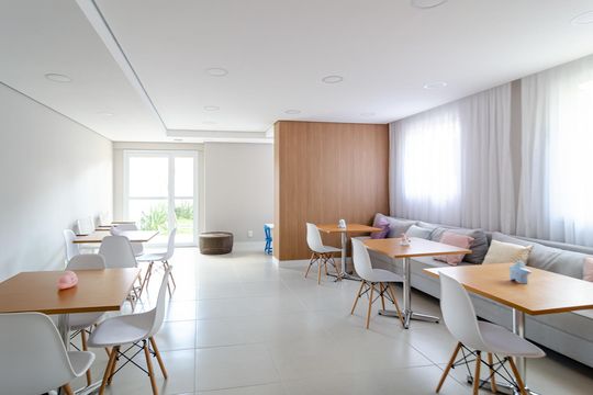 Área comum de apartamento à venda com 2 quartos, 35m² em Vila Mira, São Paulo