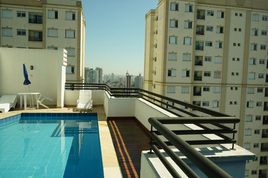 Área comum - Piscina de apartamento para alugar com 1 quarto, 44m² em Tatuapé, São Paulo