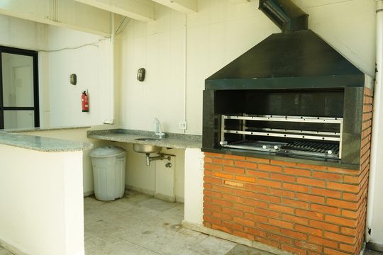 Área comum - Churrasqueira de apartamento para alugar com 1 quarto, 44m² em Tatuapé, São Paulo