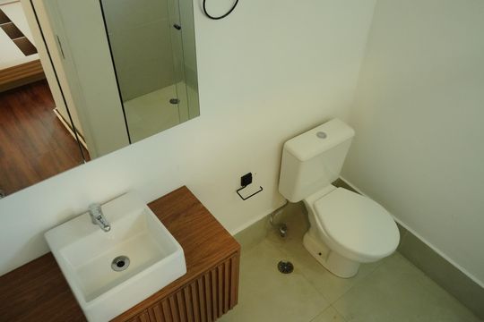 Banheiro de apartamento para alugar com 1 quarto, 44m² em Tatuapé, São Paulo